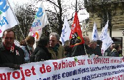 Manifestation de mars 2007 à Paris : les différents syndicats