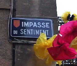 Plaque de rue à Montignac photo CP