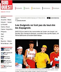 A la Une : Humor? La guerre “Guignols”/Espagne