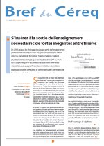 S&rsquo;insérer à la sortie du secondaire : Tout dépend de la filière