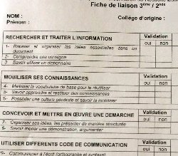 Collège : De nouvelles fiches à venir ?