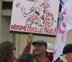 Collège : Après la manifestation, la guerilla