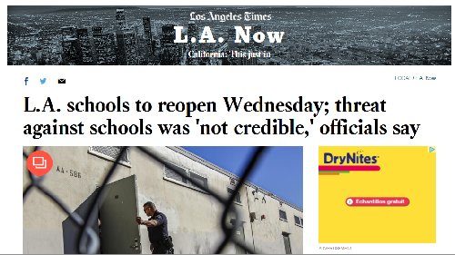 Les écoles de Los Angeles réouvertes