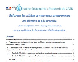 Histoire – géo : Une brochure multimédia pour mettre en oeuvre AP et EPI