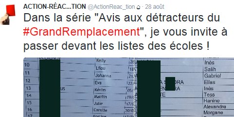 L&rsquo;extrême droite publie des listes nominatives d&rsquo;écoliers