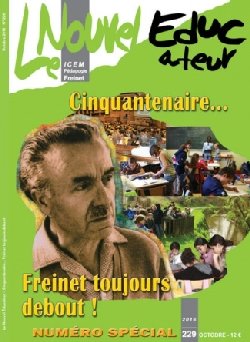 Freinet célébré dans un numéro du Nouvel Educateur