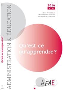 Qu&rsquo;est ce qu&rsquo;apprendre ?