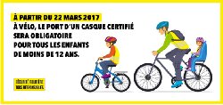 Sorties cyclistes : Casque obligatoire pour les moins de 12 ans