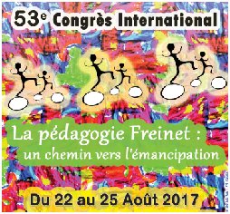 Ne manquez pas le congrès Freinet cet été