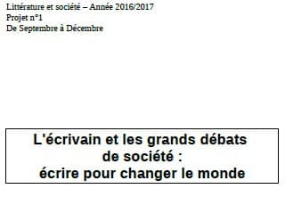 Le documentaliste et l&rsquo;enseignement d&rsquo;exploration Littérature et société