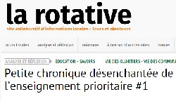 Chronique d&rsquo;un collège d&rsquo;éducation prioritaire