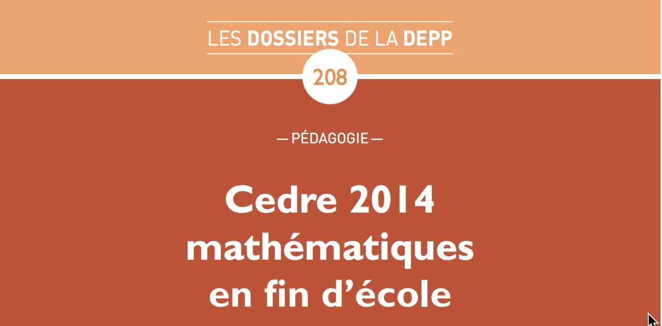 Maths à l&rsquo;école et au collège : Les enquêtes CEDRE