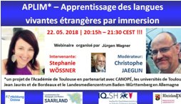 Webinaire : L&rsquo;apprentissage des langues par immersion