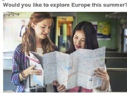 Voulez-vous découvrir l&rsquo;Europe cet été ?