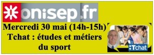 Orientation : Tchat Onisep sur les métiers du sport