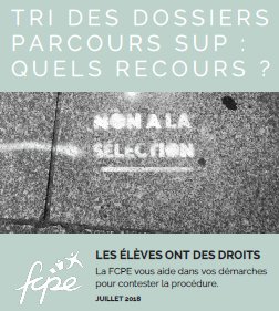 Parcoursup : Le Kit recours de la FCPE