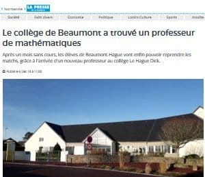 On a trouvé un prof de maths