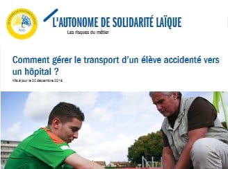 Comment transporter un élève accidenté ?