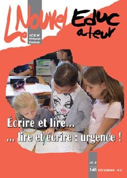 Ecrire et lire dans Le Nouvel éducateur