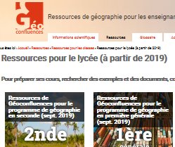 Géographie : Des ressources pour les nouveaux programmes