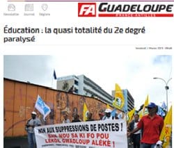 Grève réussie dans le 2d degré en Guadeloupe