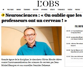 Neurosciences : La résistance d&rsquo;Olivier Houdé