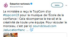 L&rsquo;Education nationale TopCom d&rsquo;or