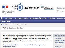 Préprofessionnalisation : Créteil en avance sur la loi