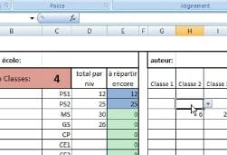 Répartition des classes avec Réparticlass