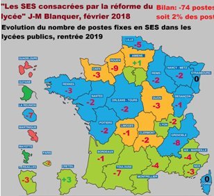 SES : Des suppressions de postes en lycée
