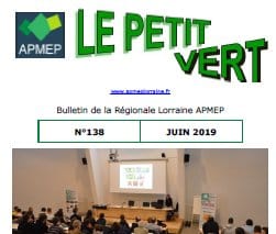 Maths : On trouve tout dans un Petit vert…