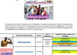 Anglais : Des ressources pour la réforme du lycée