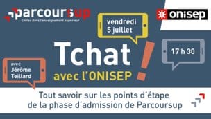 Parcoursup : Le point sur les admissions dans un Tchat Onisep
