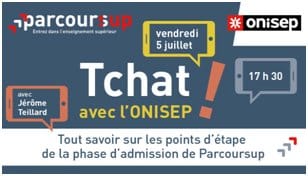 Parcoursup : Le point sur les admissions dans un Tchat Onisep aujourd&rsquo;hui