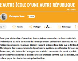 Les Charter Schools et l&rsquo;avenir de l&rsquo;Ecole