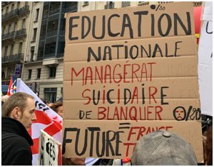 Les enseignants et la cinquième journée de grève nationale
