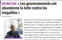 Bernard Lahire : L&rsquo;ambition de réduire les inégalités abandonnée par le gouvernement