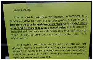 Le confinement au JO