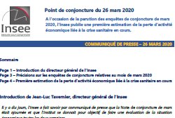 L’Insee évalue l’impact économique de la crise sanitaire
