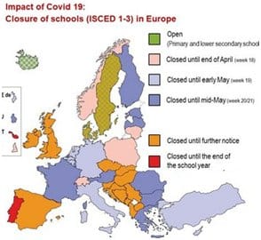 Fermeture des écoles : L&rsquo;Europe rouvre peu à peu