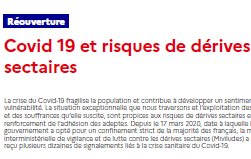 Reprise : La drole de fiche sur les risques sectaires