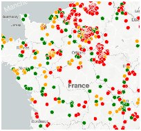 La carte des écoles fermées