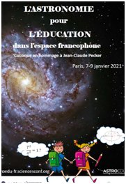 Astro Edu : Un colloque début 2021