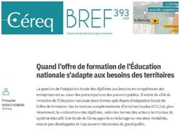 Professionnel : L&rsquo;adéquation formation emploi étudiée par le Céreq