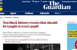 Anglais : Sur le Black History Month