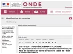 Générer un justificatif de déplacement dans Onde