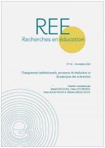 Changements institutionnels dans Recherches en éducation