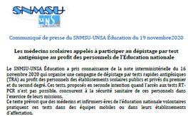 Tests covid : Les médecins EN déclarent forfait
