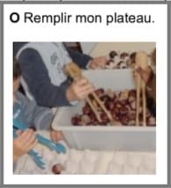Maternelle : Avec des marrons…
