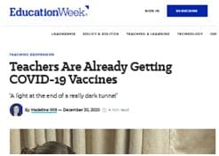 Vaccination : Les enseignants vaccinés en mars ?